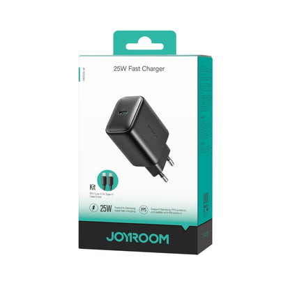 JOYROOM JR-TCF23 25W USB-C / Type-C Port Fast Charger Kit with Type-C to Type-C Cable, EU Plug���...