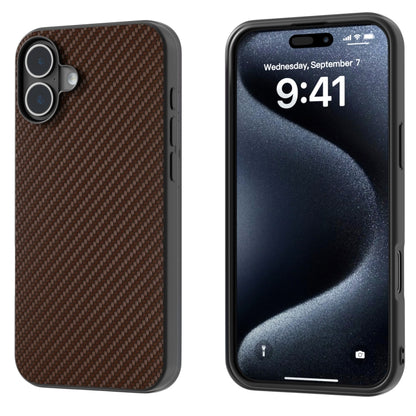 Carbon Fiber Texture Protective Phone Case, For iPhone 16 Pro Max, For iPhone 16 Pro�������������...