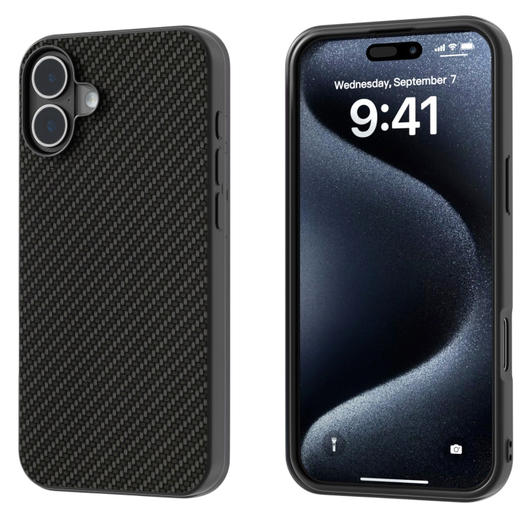 Carbon Fiber Texture Protective Phone Case, For iPhone 16 Pro Max, For iPhone 16 Pro�������������...