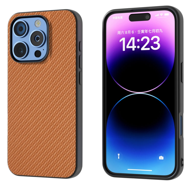 Carbon Fiber Texture Protective Phone Case, For iPhone 16 Pro Max, For iPhone 16 Pro�������������...