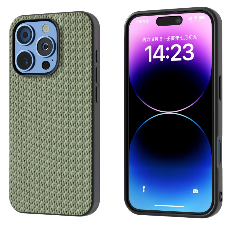 Carbon Fiber Texture Protective Phone Case, For iPhone 16 Pro Max, For iPhone 16 Pro�������������...