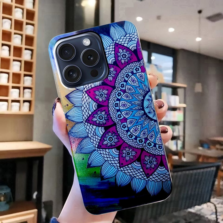 Colored Drawing Pattern TPU Phone Case, For iPhone 16 Pro Max, For iPhone 16 Pro, For iPhone 16 P...