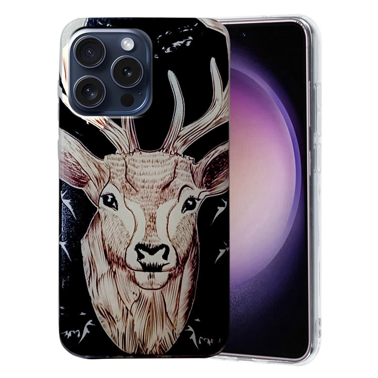 Colored Drawing Pattern TPU Phone Case, For iPhone 16 Pro Max, For iPhone 16 Pro, For iPhone 16 P...