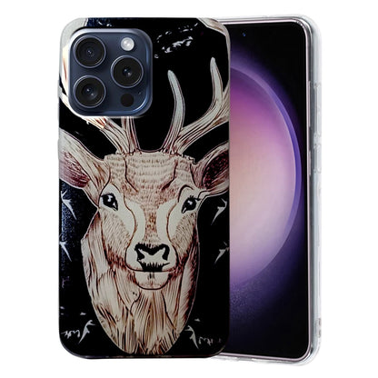 Colored Drawing Pattern TPU Phone Case, For iPhone 16 Pro Max, For iPhone 16 Pro, For iPhone 16 P...