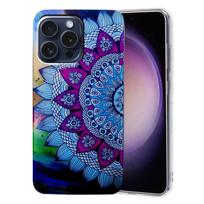 Colored Drawing Pattern TPU Phone Case, For iPhone 16 Pro Max, For iPhone 16 Pro, For iPhone 16 P...