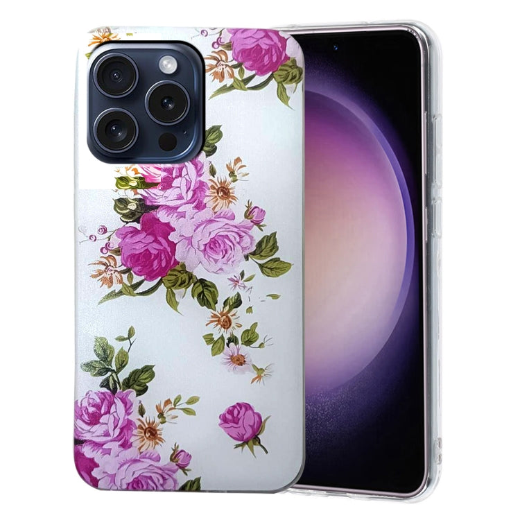 Colored Drawing Pattern TPU Phone Case, For iPhone 16 Pro Max, For iPhone 16 Pro, For iPhone 16 P...