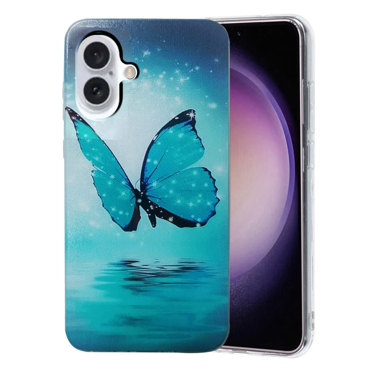 Colored Drawing Pattern TPU Phone Case, For iPhone 16 Pro Max, For iPhone 16 Pro, For iPhone 16 P...