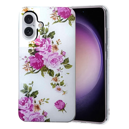 Colored Drawing Pattern TPU Phone Case, For iPhone 16 Pro Max, For iPhone 16 Pro, For iPhone 16 P...