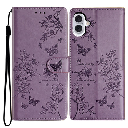 Butterflies and Flowers Leather Phone Case