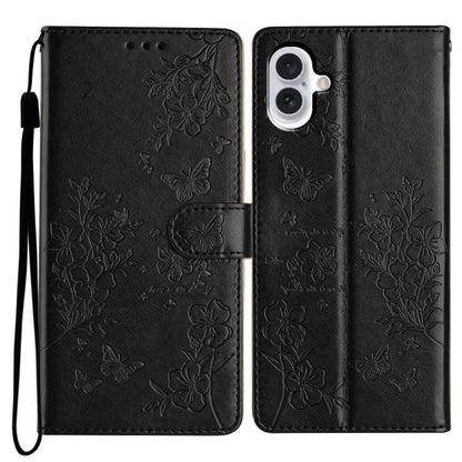 Butterflies and Flowers Leather Phone Case