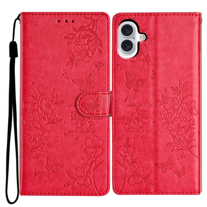 Butterflies and Flowers Leather Phone Case