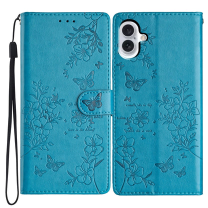 Butterflies and Flowers Leather Phone Case