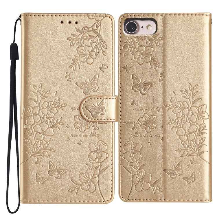 Butterflies and Flowers Leather Phone Case