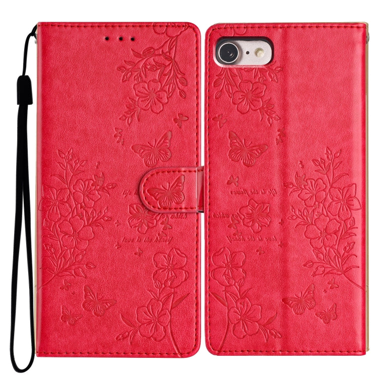 Butterflies and Flowers Leather Phone Case