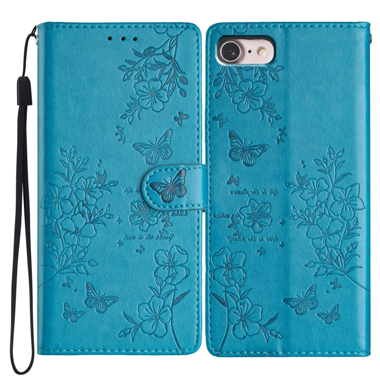 Butterflies and Flowers Leather Phone Case