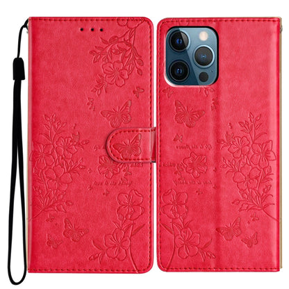 Butterflies and Flowers Leather Phone Case