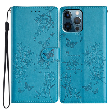 Butterflies and Flowers Leather Phone Case