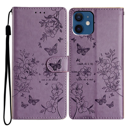 Butterflies and Flowers Leather Phone Case