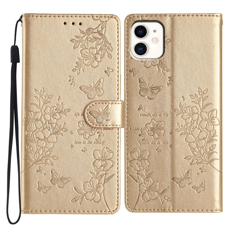 Butterflies and Flowers Leather Phone Case