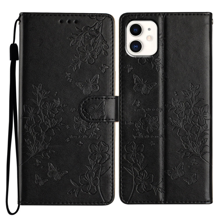 Butterflies and Flowers Leather Phone Case