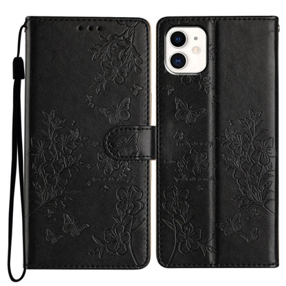 Butterflies and Flowers Leather Phone Case