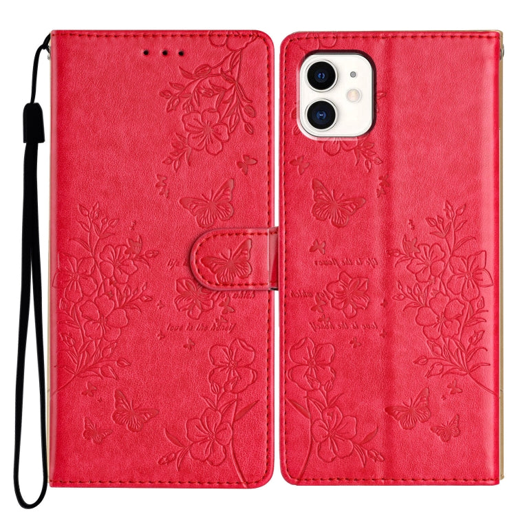 Butterflies and Flowers Leather Phone Case