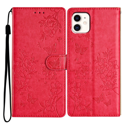 Butterflies and Flowers Leather Phone Case