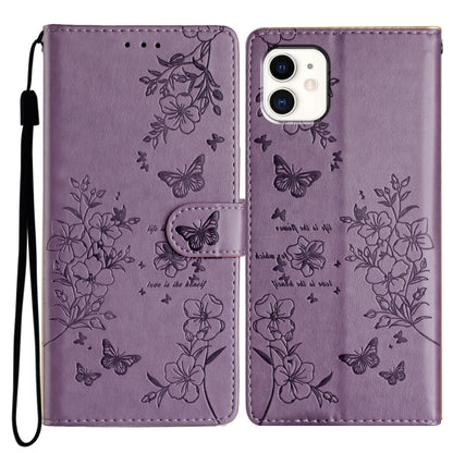 Butterflies and Flowers Leather Phone Case