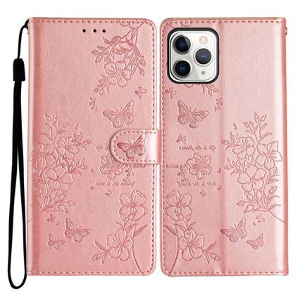 Butterflies and Flowers Leather Phone Case