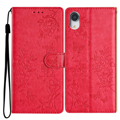 Butterflies and Flowers Leather Phone Case