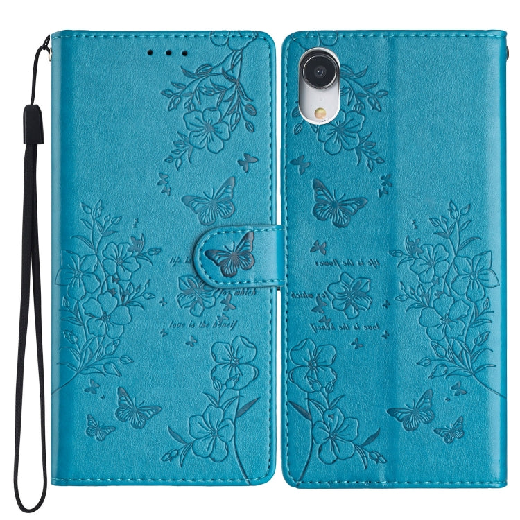 Butterflies and Flowers Leather Phone Case