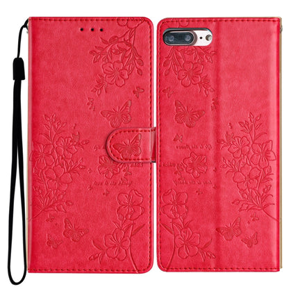 Butterflies and Flowers Leather Phone Case
