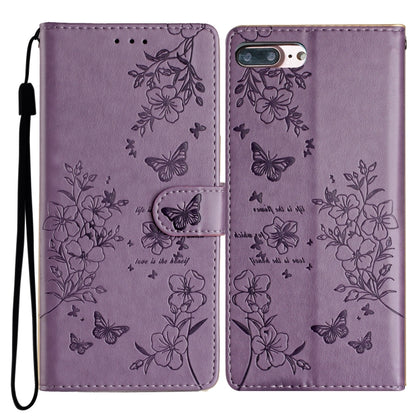 Butterflies and Flowers Leather Phone Case