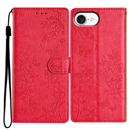 Butterflies and Flowers Leather Phone Case