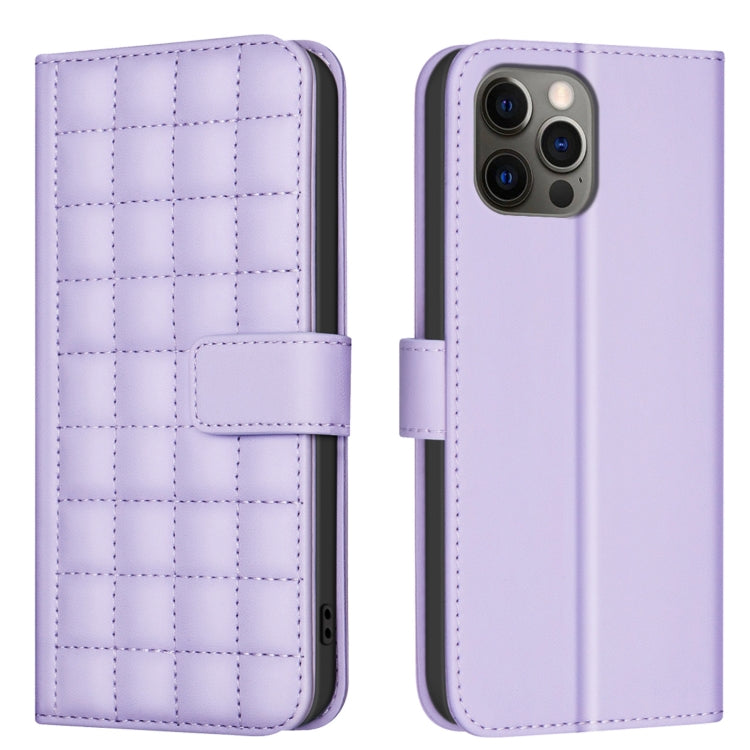 Square Texture Leather Phone Case, For iPhone 12 / 12 Pro, For iPhone 12 Pro Max�����������������...