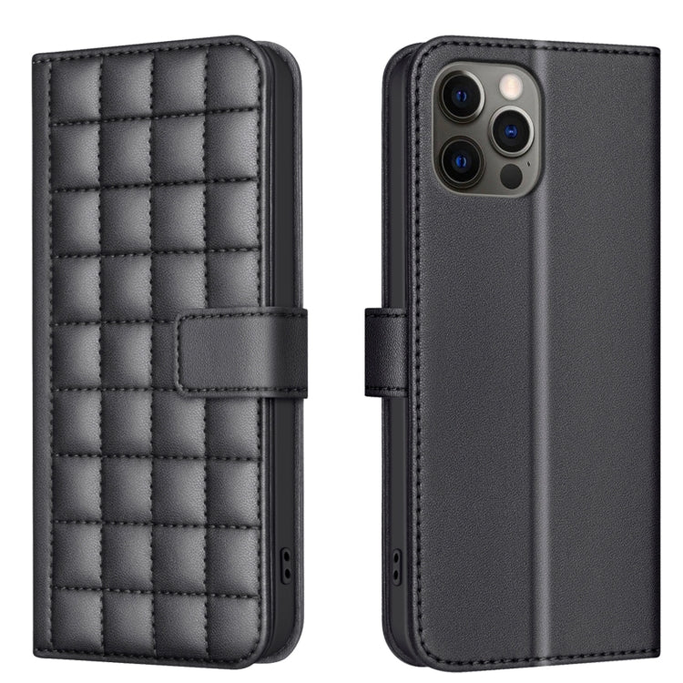 Square Texture Leather Phone Case, For iPhone 12 / 12 Pro, For iPhone 12 Pro Max�����������������...