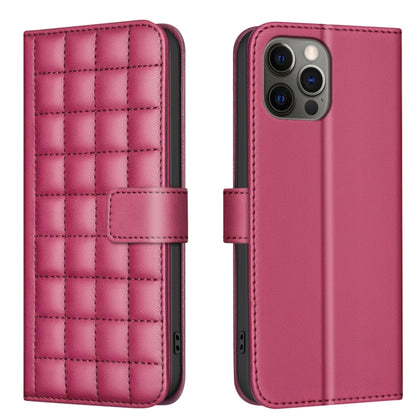 Square Texture Leather Phone Case, For iPhone 12 / 12 Pro, For iPhone 12 Pro Max�����������������...