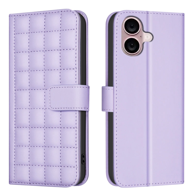Square Texture Leather Phone Case, For iPhone 17 Pro Max, For iPhone 16e, For iPhone 16 Pro Max��...