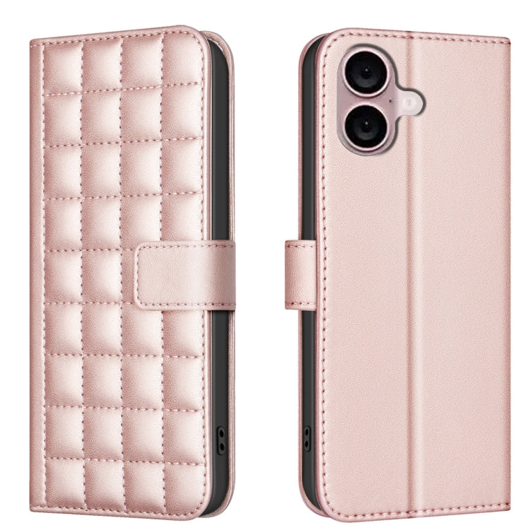 Square Texture Leather Phone Case, For iPhone 17 Pro Max, For iPhone 16e, For iPhone 16 Pro Max��...