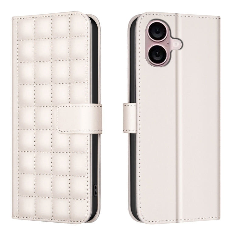 Square Texture Leather Phone Case, For iPhone 17 Pro Max, For iPhone 16e, For iPhone 16 Pro Max��...