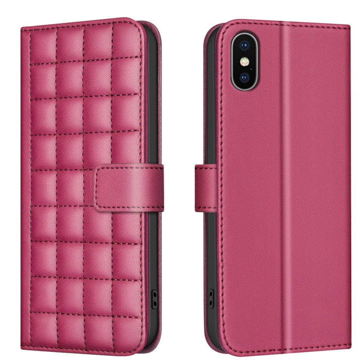 Square Texture Leather Phone Case, For iPhone 12 / 12 Pro, For iPhone 12 Pro Max�����������������...
