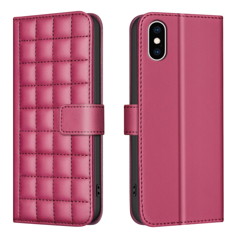 Square Texture Leather Phone Case, For iPhone 12 / 12 Pro, For iPhone 12 Pro Max�����������������...