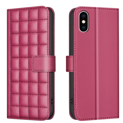 Square Texture Leather Phone Case, For iPhone 12 / 12 Pro, For iPhone 12 Pro Max�����������������...
