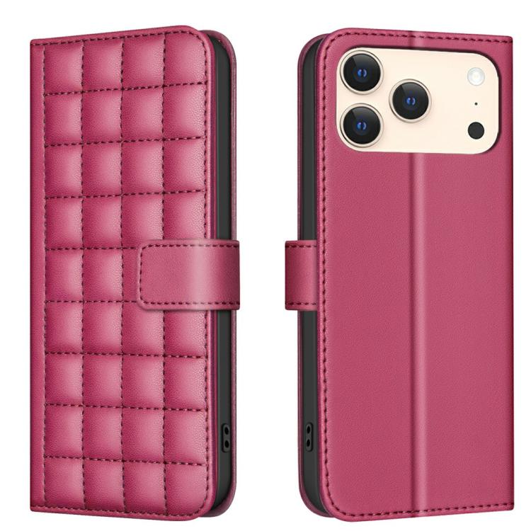 Square Texture Leather Phone Case, For iPhone 17 Pro Max, For iPhone 16e, For iPhone 16 Pro Max��...
