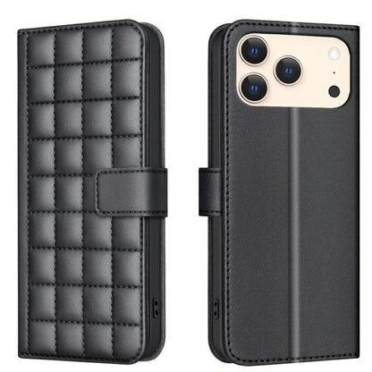 Square Texture Leather Phone Case, For iPhone 17 Pro Max, For iPhone 16e, For iPhone 16 Pro Max��...