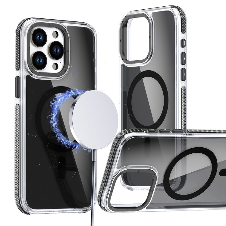 Magsafe Dual-Color Transparent Black Full Coverage Phone Case, For iPhone 16 Pro Max�������������...
