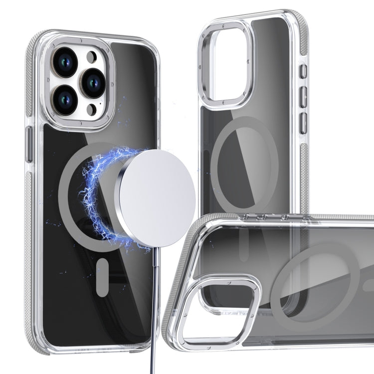 Magsafe Dual-Color Transparent Black Full Coverage Phone Case, For iPhone 16 Pro Max�������������...