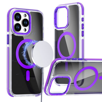 Magsafe Dual-Color Transparent Black Full Coverage Phone Case, For iPhone 16 Pro Max�������������...