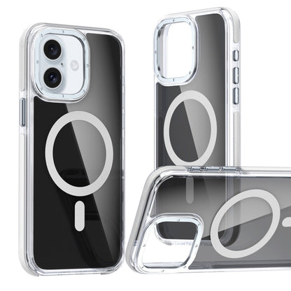 Magsafe Dual-Color Transparent Black Full Coverage Phone Case, For iPhone 16 Pro Max�������������...