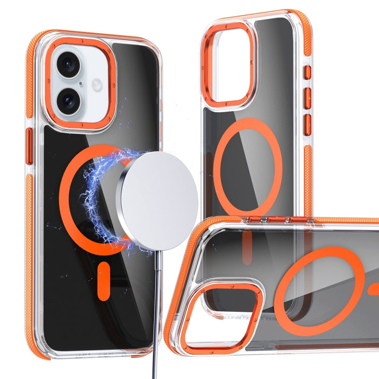 Magsafe Dual-Color Transparent Black Full Coverage Phone Case, For iPhone 16 Pro Max�������������...